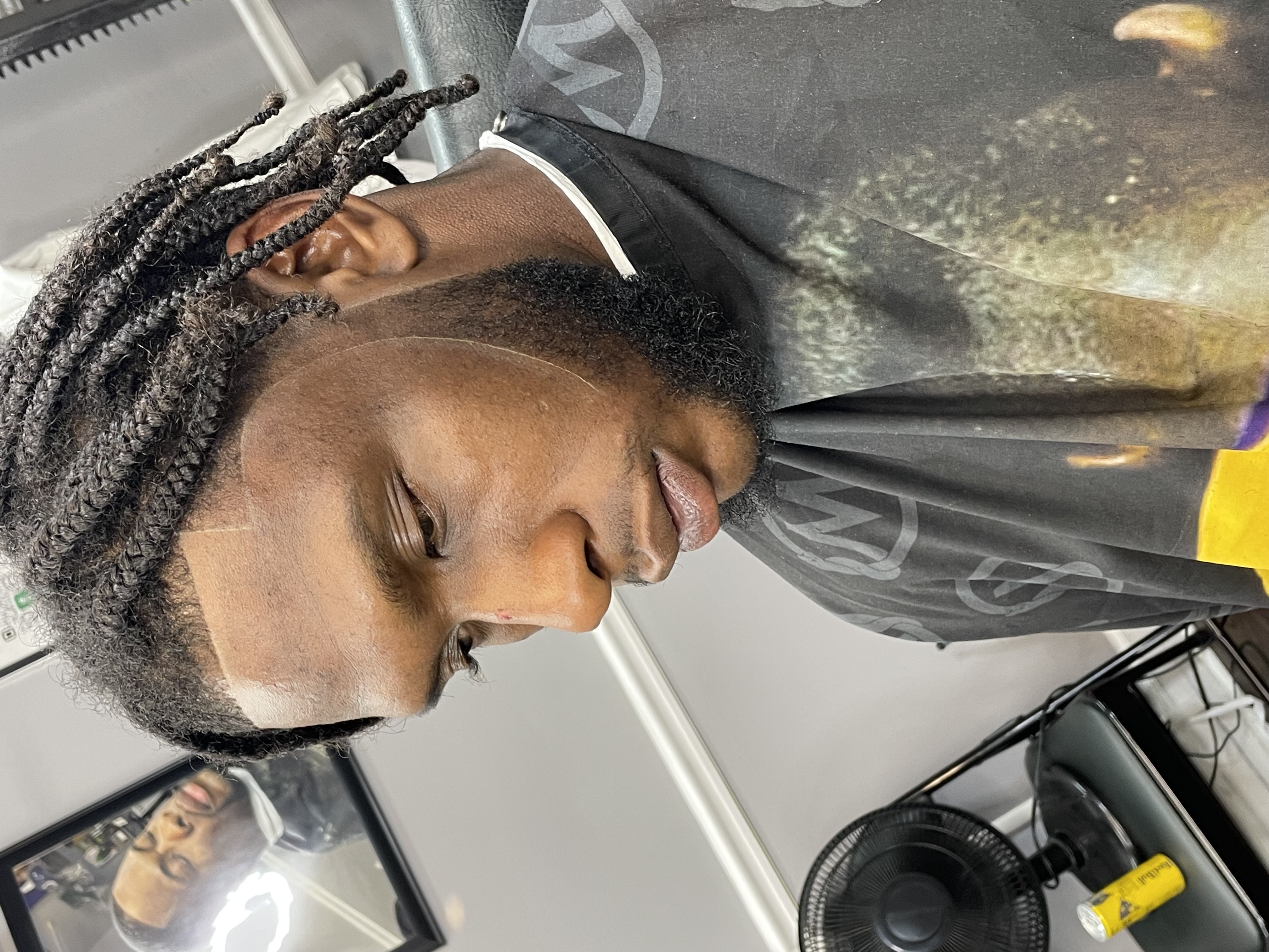 Locs with taper fade by Mac — Nashville barber